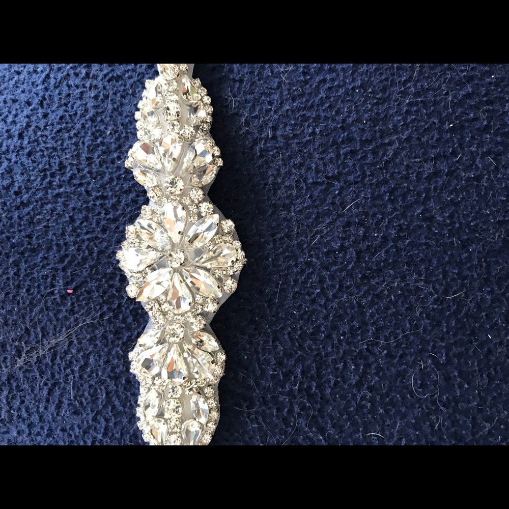 All crystal exquisite wedding sash
